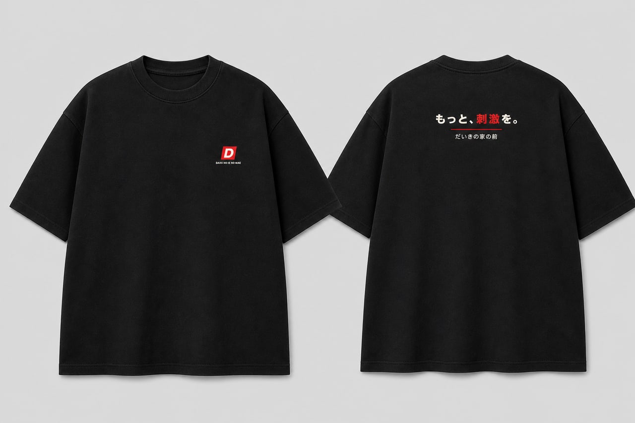 黒いTシャツのデザインコンセプト